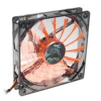  Aerocool Shark Orange LED, 120x120 , 800-1500 rpm,  