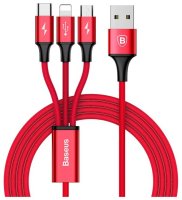  Baseus 3 in 1 Rapid Series USB - USB Type-C/Lightning/microUSB (CAMLT-SU) 1.2  