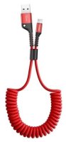  Baseus Fish Eye Spring USB - Lightning (CALSR-01) 1  red