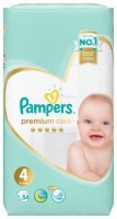   Pampers  Premium Care 4 (9-14 ) 54 .