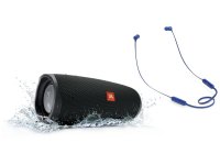  JBL Charge 4 Black + T110BT Blue