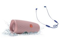  JBL Charge 4 Pink + T110BT Blue