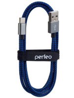  Perfeo USB 2.0 A - USB Type-C 1m Black-Blue U4903