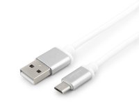  Gembird Cablexpert Silver Series USB 2.0 - MicroUSB 3m White CC-S-mUSB01W-3M