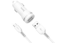   Hoco Z27 2xUSB 2.4A + MicroUSB White