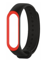  Gurdini Silicone  Xiaomi Mi Band 3 Sport Black-Red 908147