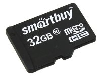   32Gb - SmartBuy Micro Secure Digital HC Class 10 SB32GBSDCL10-00 (!)