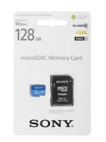   128Gb - Sony micro SDXC UHS-I U1 + ADP Class 10 SR-EDG1A    SD (