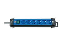  Brennenstuhl Premium-Line 6 Sockets 3m Black-Blue 1951360100