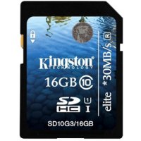   MicroSD 16Gb Kingston (SDCA10/16GB) Class 10 UHS-I microSDHC + 