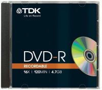   TDK DVD-R 4.7Gb x16 Jewel Case 10P