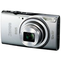 Canon Digital IXUS 255 HS silver   BSI CMOS 12.1MPix, 10 x Zoom, LCD 3", Wi-Fi, S