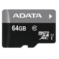   64Gb microSDXC ADATA Premier (AUSDX64GUICL10-R), Class 10/ClassU1, UHS-I,  ,