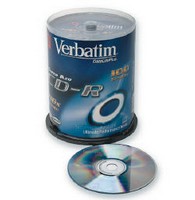  CD-R Verbatim 700Mb 52x DataLife+ Cake Box (100 ) (43430)