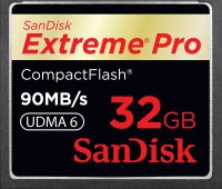   32Gb - Sandisk 600x Extreme Pro CF 90MB/s - Compact Flash SDCFXP-032G-X46