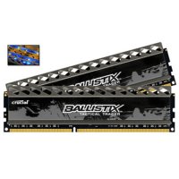  DDR3 16Gb (pc-12800) 1600MHz Crucial, 2x8Gb, Ballistix Tactical Tracer CL8, w/LED Orange/Blue