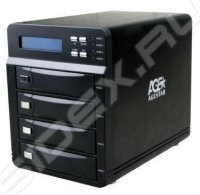    HDD AgeStar RAID 3C4B3A SATAII-USB3.0   LCD hotswap Support HDD up