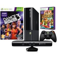   Microsoft XBox 360 4Gb  KINECT +  Dance Central 2 + Kinect Adventures (S4G-00