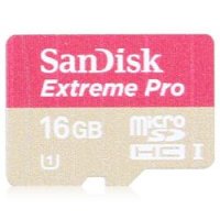 (SDSDQXP-016G-X46)   SanDisk Extreme Pro,  microSDHC, 16   