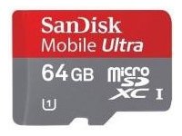 (SDSDQUA-064G-U46A)   SanDisk Mobile Ultra ANDROID,  microSDHC  10, 64  