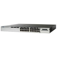 Cisco WS-C3750X-24T-L  Catalyst 24 10/100/1000 Ethernet ports, with 350W AC Power Supply,