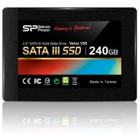 2.5" 60Gb Silicon Power Velox V55 SSD (SP060GBSS3V55S25), SATA 6Gb/s, 3.5" 