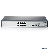 HP JG349A  PoE 1910-8G-PoE+ (65W) Switch (8x10/100/1000 RJ-45 PoE+ + 1xSFP Web, SNMP, L3 s