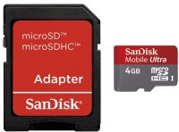   4Gb - Sandisk Ultra - Micro Secure Digital HC Class 10 SDSDQY-004G-U46A  