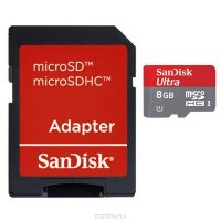   8Gb - Sandisk Ultra - Micro Secure Digital HC Class 10 SDSDQU-008G-U46A  