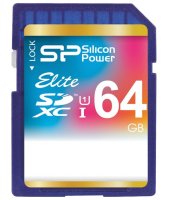   MicroSD 64Gb Silicon Power Elite (SP064GBSTXBU1V20SP) SDXC Class 10 UHS-I + 