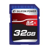   Secure Digital Card 32Gb Silicon Power SDHC Class 6 Full HD Video Card RET