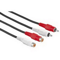  Hama 2RCA  2RCA Audio Extension Cable 2 RCA Male Plugs - 2 RCA Female Jacks, 10 m