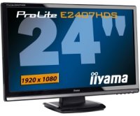  24" iiYama PLE2407HDS-B1 ProLite black 16:9 (1920x1080) 2ms DVI