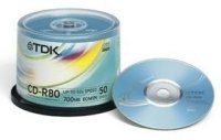   TDK CD-R 700Mb 52X Printable Cake Box 100P