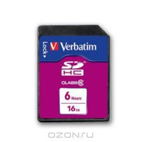   Verbatim SDHC Class 6 HD Video 180 minute 16GB