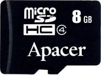  Apacer microSDHC 8Gb Class 4 + Adapter