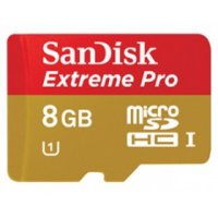   MicroSD 8Gb SanDisk Extreme Pro (SDSDQXP-008G-X46) Class 10 microSDHC + SD 