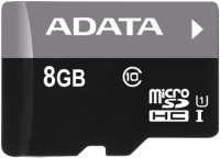   ADATA MicroSDHC 8GB Class 10 Premier UHS-I U1 + SD adapter