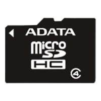   ADATA MicroSDHC 4GB Class 2 + SD adapter