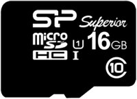   MicroSDHC 16GB Class10 UHS-I U1 Silicon Power Superior  90 /(600 ) + 1 Adapter (S