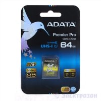 - SDXC 64  A-Data Premier Pro UHS-I class 10/class U1 ( ASDX64GUI1CL10-R )