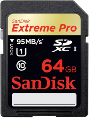   SanDisk Extreme PRO (SDSDQXP-064G-G46A) microSDXC Memory Card 64Gb UHS-I U3+microSD--)S