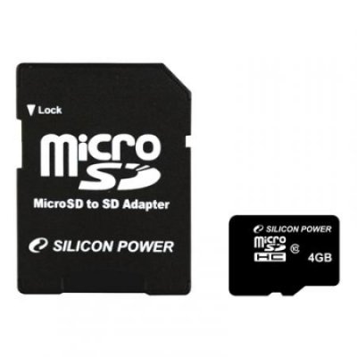  Silicon Power microSDHC Class 10 4GB