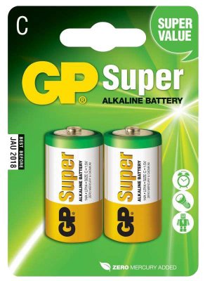  Super Alkaline LR14 (2 ; ) GP 14A-BC2/ 14A-CR2/14A-2CR2