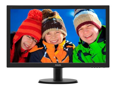  23.6" PHILIPS 243V5LAB/00(01) Black (LED, LCD, Wide, 1920x1080, 5 ms, 170/160, 250 cd/m, 1