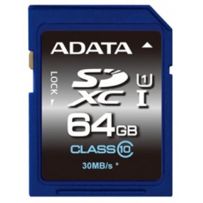   SD 64Gb A-DATA Premier (ASDX64GUICL10-R) SDXC Class 10 UHS-I