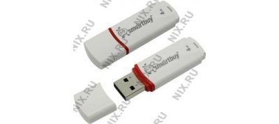 - SmartBuy Crown (SB4GBCRW-W) USB2.0 Flash Drive 4Gb (RTL)