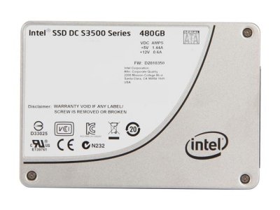  SSD Intel Original SATA-III 480Gb SSDSC2BB480G401 S3500 Series 2.5" w400Mb/s MLC