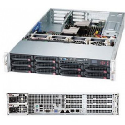 Supermicro SYS-6027R-N3RF4+  A2U (LGA2011, C606, 2xPCI-E, WIO, SVGA, SAS2RAID, 10x