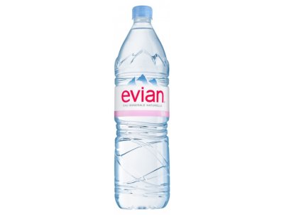   Evian 0,75 . 